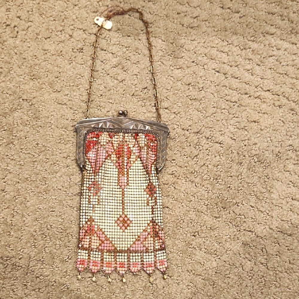 Vintage 1920s Whiting & Davis Mesh Flapper Purse -